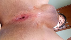 Little femboy Alejo sticks a dildo deep inside him