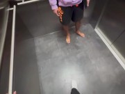 Backpacker Flirts with a Stranger in the Elevator – Things Escalate Quickly! 1/16