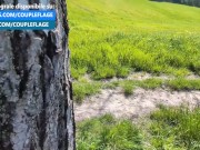 Pompino rischioso all'aperto a un guardone sconosciuto 6/16