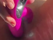 Girl with perfect pussy dildo masturbate with ORGASM 9/16