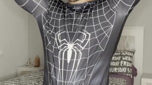 GAY SPIDERMAN using my SUPERPOWER, No Hands CUUM😏