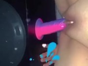 riding dildo attached to subwoofer 13/16