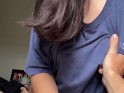 Lunah Blanc wakes up Ragnar Blanc with affection... and a deep blowjob full of drool 13/16