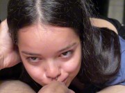 Lunah Blanc wakes up Ragnar Blanc with affection... and a deep blowjob full of drool 3/16