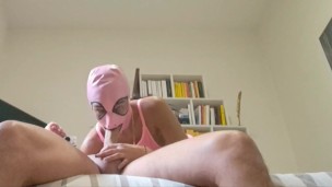 How much she loves dressing like a slut, sucking cock and taking my cum in her mouth