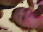 Face fuck pregnant white teen bitch 3/16