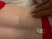 Servin white teen BBC backshot ashed on her back 13/16