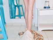 Sitting here on a stool, legs crossed just so... waiting for you to notice how tempting this little 12/16