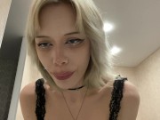 Cruel Tattoed Giantess Plays With Tiny You and Swallows!  Watch her rub her belly after digestion 😏 13/16