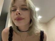 Cruel Tattoed Giantess Plays With Tiny You and Swallows!  Watch her rub her belly after digestion 😏 14/16