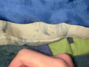 daily jerk off 04/30 - cumming in bed late at night