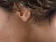 The cuckold was traveling and my lover came here and showered me with cum all over my hair without a 5/16