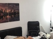horny neighbor asks me to ride her dildo.