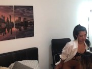 horny neighbor asks me to ride her dildo. 2/16