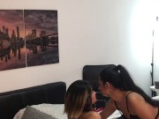 horny neighbor asks me to ride her dildo. 6/16