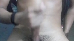 Cute body boy caresses his penis until he splashes delicious drops of cum