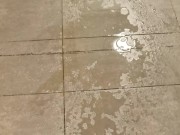 POV Yellow Morning Power Piss Leaves Huge Puddle on Kitchen Floor 15/16