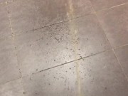 POV Yellow Morning Power Piss Leaves Huge Puddle on Kitchen Floor 4/16