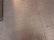 POV Yellow Morning Power Piss Leaves Huge Puddle on Kitchen Floor 8/16