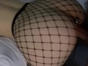 Первый опыт сводной сестры с анальной пробкой 8/16