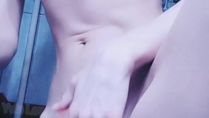 Blonde cuteness - brunette went blonde - shake a little Ass - fishnet and nude and oil