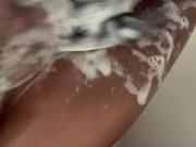 Washing my pussy (almost drowned myself 🫠) 7/16