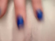 Hot milf masturbates in parking lot, pussy close up, fingering 3/16