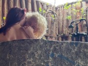 Passion in Paradise: A Steamy Romantic Lesbian Bathtub Makeout