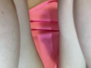 Lingerie comes off slow while my fingers slide in deep 6/16