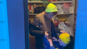 Stepfather sent for firewood - stepson and friend fuck while he doesn't see
