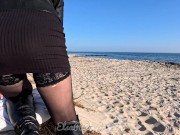 ElsaRixterXXX My walk without panties near the bridge and the city beach along the sea. 15/16