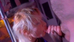Stripper pole dances till I stick my dick in her