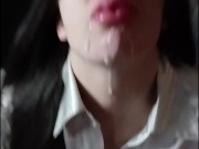 Business slut Cum addict