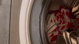 Young 19yo Perv Boy Cums On Fresh Underwear And Puts It Back In The Washing Machine