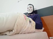 Horny Fit Guy Humps Tight Toy and Cums Inside - Intense Moaning