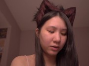 Cute Asian Kitty Cosplay ASMR - Psalm 37-44 14/16