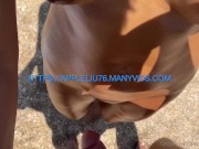 20 acrobatic milf gives wild blowjob gets huge facial on the beach 2/16