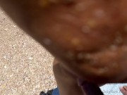 20 acrobatic milf gives wild blowjob gets huge facial on the beach 7/16