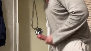 Stroking My Cock Before A Shower