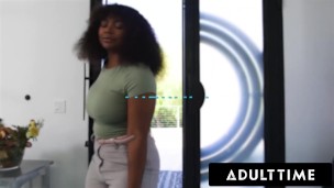 ADULT TIME - Straight Girl Cami Strella Secuced! First Lesbian 3-Way WIth Freya Parker & Avery Jane!