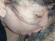 extreme blowjob with lots of saliva and spit with her licking nonstop in gagging🍆🥛😋🤤💦😵🥛🥛🥛🥛
