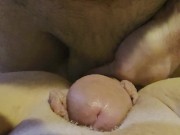 Big dick vs. Big wet pussy lips. POV from milf 6/16