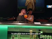 WIFEY: Latina HOTWIFE fucks the bartender while her husband watches 2/16