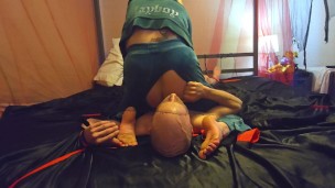 (1st Time 69!) Be A Good Geeky Submissive Boy & Beg! - Femdom Playboy Velour Tracksuit