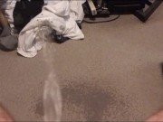 Too Lazy To Get Out of Bed... Oops, I Pissed on my Bedroom Carpet !!! 7/16