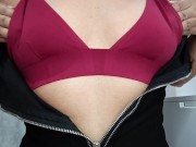 Playing with my little tits 14/16