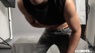 Gypsy Teen Boy Javi Xisco jerks off his big cock