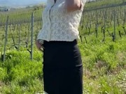 Hot milf gets naked on nature moon, about to pee OnlyFans 4/16