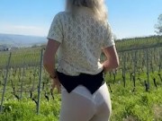 Hot milf gets naked on nature moon, about to pee OnlyFans 8/16