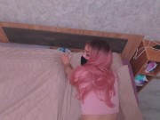 Сводная сестра застукала меня за просмотром порно и решила помочь, трахнул маленькую шлюшку 7/16